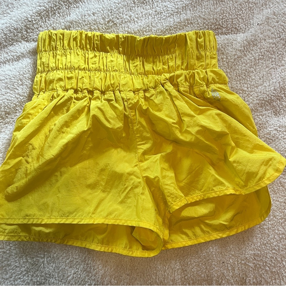 Free people yellow shorts
